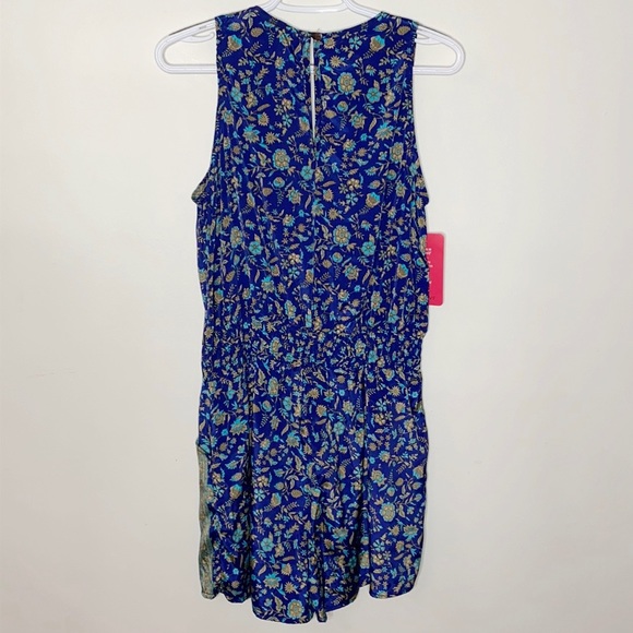 Evereve Raga Sapphire boho print romper sz S - Picture 3 of 14
